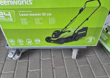 24V kosiarka 33 cm Greenworks GD24LM33K4 zestaw ładowarka aku 4