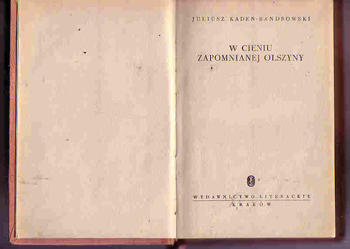(3633) W CIENIU ZAPOMNIANEJ OLSZYNY – JULIUSZ KADEN – BANDROWSKI