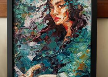 Obraz olejny Krystyna Roz-Pasek - Improwizacja - oil on canvas