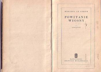 (0223) POWITANIE WIOSNY (OPOWIADANIA)  – MERIDEL LE SUEUR