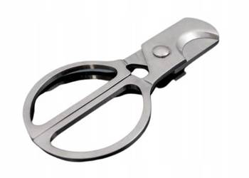 Metalowa Gilotyna Do Cygar Gentelo - Srebrna Obcinarka 8,5 Cm