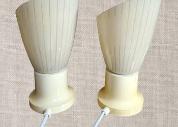 Lampy 2 szt. Ruhla lata 60, art deco, vintage, prl