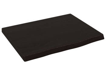 Półka ciemnobrązowa 40x30x2 cm wykończone lite drewno dębowe WM-363746