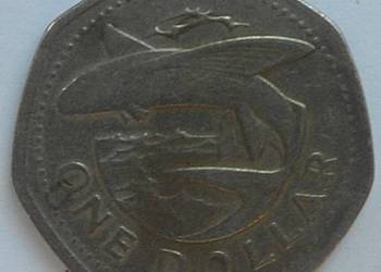 BARBADOS-ONE DOLAR-1998 r-(LATAJĄCE RYBY)