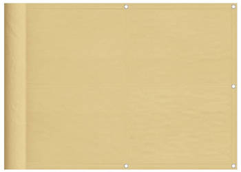 Parawan balkonowy piaskowy 75x400 cm 100% poliester Oxford WM-4000022