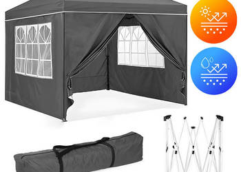 Namiot pawilon ogrodowy 3x3 m rozkładany automatycznie + 4 ścianki boczne…