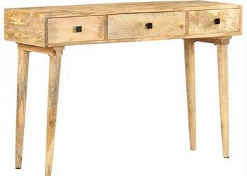 Stolik konsola, 115x35x76 cm, lite drewno mango（320803）