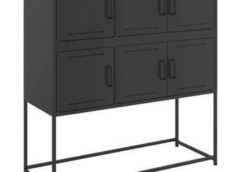 Szafka czarna 1005x39x107 cm stal WM-846596