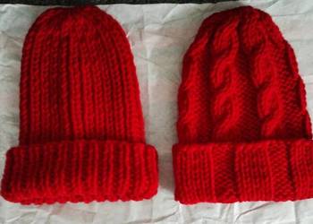 Czapka damska - wykonanie na drutach na zamówienie