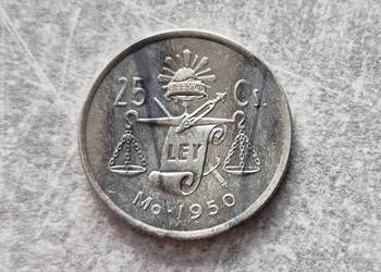 25) MEKSYK srebro - 25 Centavos - 1950 r.