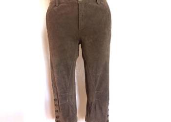 Spodnie brąz Za Kolano Capri Rybaczki SKÓRA r. 36/38 damskie NOWE Spodnie brąz Za Kolano Capri Rybaczki SKÓRA r. 36/38 damskie NOWE