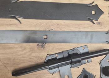 Zawias pasowy ozdobny 700mm x 50mm 6mm Zawiasy pasowe do bramy furtki drzwi