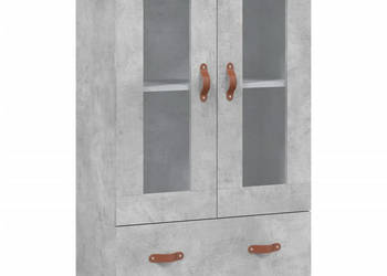 Wysoka szafka szarość betonu 695x31x115 cm WM-828272