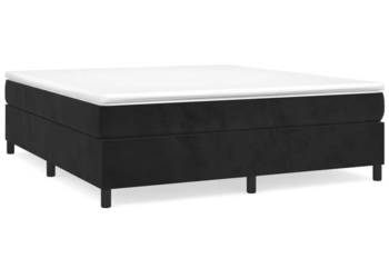 vidaXL Łóżko kontynentalne, czarna, 160x200 cm(SKU:3121128)