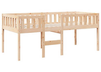 Łóżko dziecięce bez materaca lite drewno sosnowe 75x190 cm WM-855021