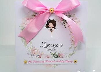 Zaproszenie Pierwsza  Komunia, Chrzest