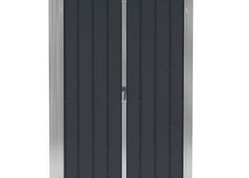 vidaXL Szopa ogrodowa, mocowana do ściany, antracytowa(SKU:316223)