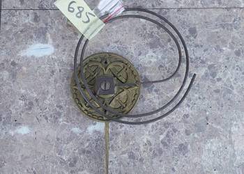 685 Gong spiralny starego zegara ściennego ślązak GB Becker
