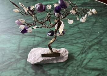 Drzewko szczęścia pamiątka z czasów PRL lata 80 te 20 wieku ozdoba Vintage