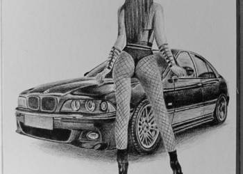 Rysunek ołówkiem grafitowym