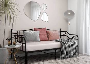 vidaXL Lustro ścienne, czarne, 100 x 60 cm(SKU:342209)