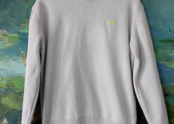 Zara sweter bluza casual slim fit regular modna bawełniana szara