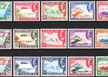 CURACAO 1942-kompletna seria lotnicza.Gratis wysyłka!