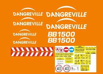 Naklejki dangreville super mocne zestaw