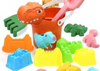 15 sztuk zabawek do piasku na plażę, dinozaury