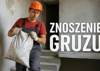Usługi wynoszenie gruzu, śmieci, znoszenia, odpadów, do kontenera, Wrocław