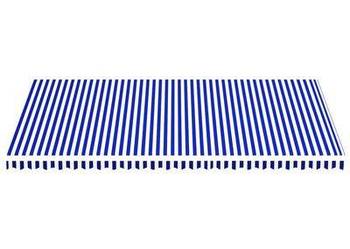vidaXL Zapasowa tkanina na markizę, niebiesko-biała, 6x3,5 m(SKU311924)