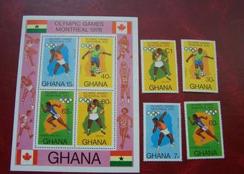 Ghana 1976 MNH Olimpiada Montreal 76 Sport