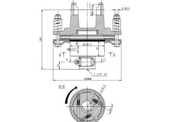 Sprzęgło cierne jednokierunkowe prawe 1200Nm 1FNT62001200