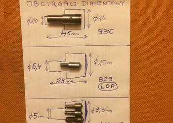 Obciągacz diamentowy do ściernic