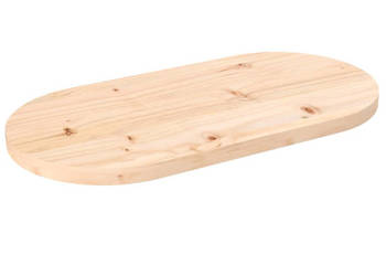 Blat stołu 60x30x25 cm lite drewno sosnowe owalny WM-824340