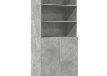 Wysoka szafka szarość betonu 80x425x185 cm WM-3281381