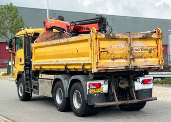 Uzywana Wywrotka 6x6  z dzwigiem MAN Tgs 28400