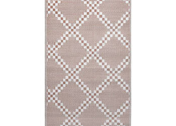 Dywan na zewnątrz brązowy 80x150 cm PP WM-310432