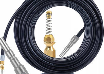 Wąż do Kanalizacji 10 m – do Kranzle D12 | Mosiężna Dysza 200 bar