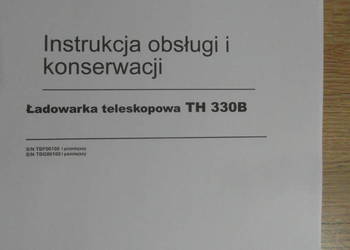 dtr instrukcja obsługi caterpillar TH330B i inne