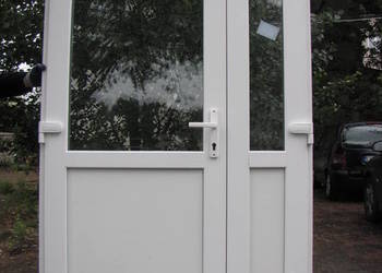 nowe PCV drzwi 160x210 białe, zęwnętrzne