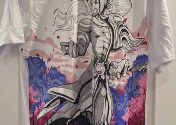 Nowy biały podkoszulek/T-shirt z motywem gry Yasuo z League of Legends