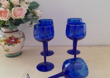 Kryształowe lampki do wina Bohemia # stare lampki do wina, # kryształy, #wi