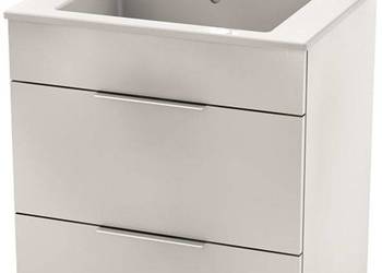 szafka łazienkowa z umywalką roca suit 60 biała połysk