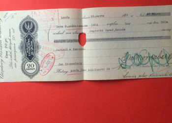 ( 1528 ) Weksel Wystawiony W Łomży 25