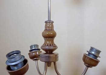 Lampa żyrandol PRL retro