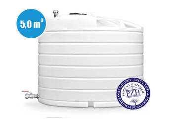 ZBIORNIK NAZIEMNY NA WODĘ PITNĄ 5000L z ATESTEM