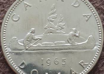 1 Dolar Kanada 1965 r. - Mennicze - srebro