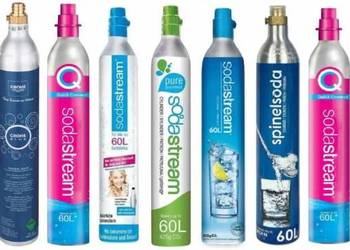 Nabój butla sodastream różową - niebieska doładowanie napełnienie wymiana