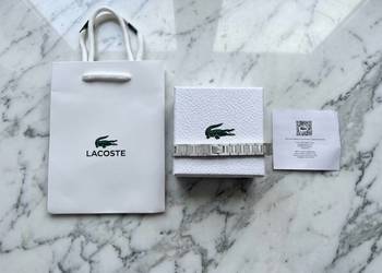 Bransoleta Lacoste stalowa z pudełkiem i kartą ?